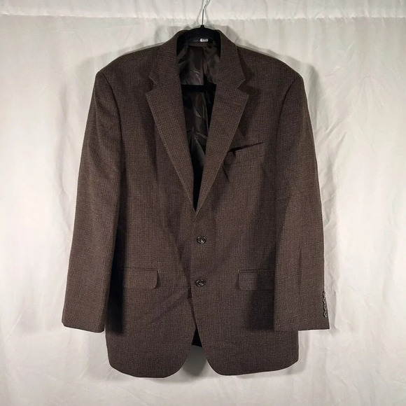 Lauren Ralph Lauren Blazer Men's 42R Brown 100% Wool 2 Button Front